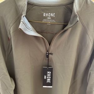 Rhone Session 1/4 Zip Tea Leaf Color Size Large Mens